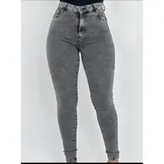 Calça Jeans Feminina Cintura Alta Skinny Justa Lycra Preta Clara Escura Empina Bumbum