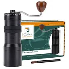 iCoffee Moedor Café Manual Moinho Em Aço Inox 40g Com Ajuste de Moagem