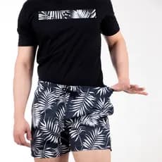 Conjunto Camiseta e Short Masculino Com Elastano Calção Tactel Primavera Verão