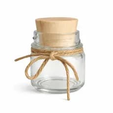 Kit Potinhos de Vidro 40ml com Tampa Madeira Para Mini Velas Lembrancinhas de Casamento Decoração Mini Velas