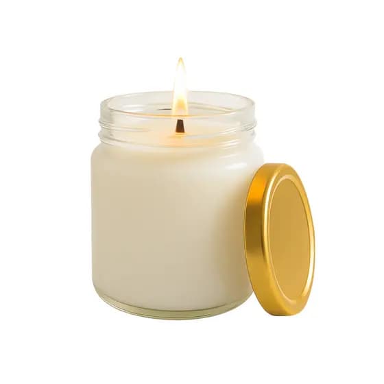 Kit com 24 Potes de Vidro Belém 240ml Tampas Metálicas Velas Artesanais Aromaticas Lembrancinhas