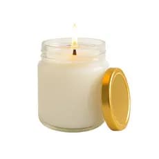 Kit com 24 Potes de Vidro Belém 240ml Tampas Metálicas Velas Artesanais Aromaticas Lembrancinhas