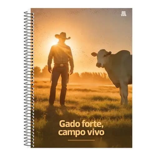 Caderno Universitário Capa Dura 1 Matéria 80 Folhas Papel Resistente Estudo Organizado