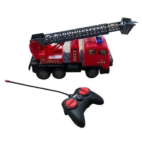 Carrinho Bombeiro Controle Remoto Som Luzes Movimento Realista Brinquedo Infantil Divertido Seguro