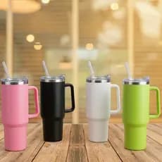 Garrafa Térmica 1200ml Inox Premium com Parede Dupla, Tampa e Canudo