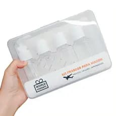 Kit de Frascos Para Viagem com 6 pçs