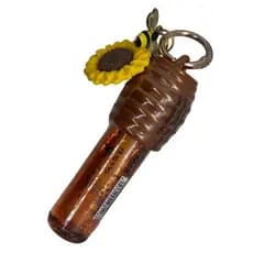 Lip Oil de Mel com Chaveiro - Lip Honey para Lábios Hidratados e Brilhantes