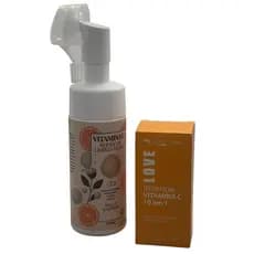 Max Love Kit Skincare Completo Mousse de Limpeza Facial Vitamina C Bello Charme 150ml + Sérum Facial Vitamina C Max Love