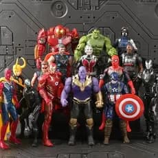 Bonecos Vingadores Avengers Articulados Hulk Thor Homem Aranha Thanos Deadpool Colecionável Luz