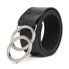 Cinto Feminino Argola Dupla Prata Super Estilosa Moda 2025
