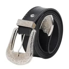 Cinto Feminino Moderno Preto Country Cowboy Pluz Size