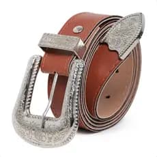 Cinto Com Strass Glitter Fino Básico Tendência Country Cowboy Rodeio Feminino Fivela Metal