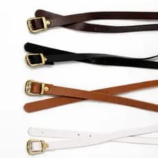 Cinto Fino Feminino Para Jeans Basico Fivela Dourado