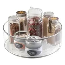 Organizador Giratório Acrílico  Resistente  23cm Multiuso Cozinha E Banheiro temperos cosméticos