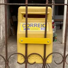 Caixa para correspondência, Carta, Correios, Caixinha plástica Amarela GRANDE - GOMA