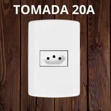 Tomada 20A Simples 3 Furos Modular Pluzie 1 Unidade -PR