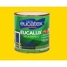 Tinta esmalte Sintético Amarelo Brilhante Seca Rápido 225ml - Eucatex -PR