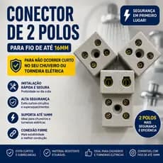 Conector De Louça/Porcelana Para Instalações De Chuveiro e Torneiras Elétricas -PR
