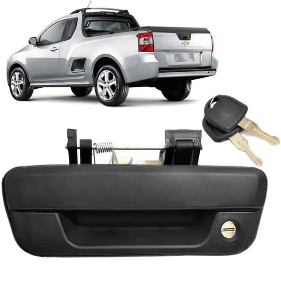 Maçaneta Tampa Porta Traseira Montana Com Chave Gm Montana Chevrolet 2004 Até 2016