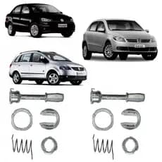 2 Reparo Remo Cilindro Kit Porta Gol Voyage Saveiro G5 G6 G7 Vw Volkswagem Miolo Maçaneta