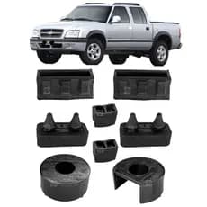 Kit Bucha Reparo Tampa Traseira Dobradiça Gm S10 8 peças Caçamba 1995 Até  2011