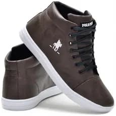 Tênis masculino Polo Plus sapatenis cano alto adulto infantil