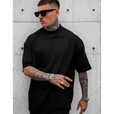 Camiseta Masculina Larga Oversized Lisa Sem Estampa
