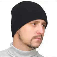 Touca e Luva Frio UNISSEX Masculina eFeminina Adulto Preto fm01