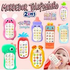 Brinquedo Educativo Celular Musical com Luz e Mordedor  Infantil. Pronta Entrega