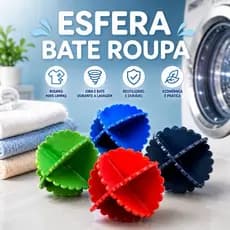 Kit com 16/12/8/4 Esferas Bolinhas Bate Roupas Para Máquina de Lavar Tira Pelos. Envio Imediato
