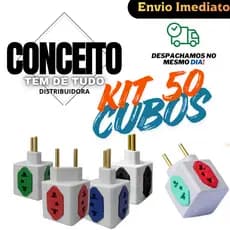 Kit 50 Adaptador Tomada 10/20A POWER CUBO 4 em 1 ( Novo Te Benjamin ) ATACADO E REVENDA