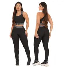 Conjunto Legging Top academia Feminino Suplex