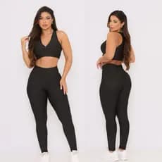 Conjunto Academia Legging e Top Roupa Fitness Feminina