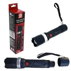 LANTERNA DE LED COM ZOOM CAMPING CAÇA PESCA SEGURANÇA CASA