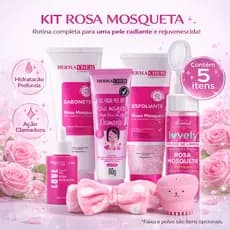 kit limpeza de pele profunda rosa mosqueta skin care completo