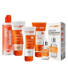 Kit Skin Care Vitamina C Clareador de Manchas Limpeza de Pele