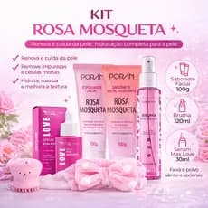 Kit limpeza facial rosa mosqueta completo