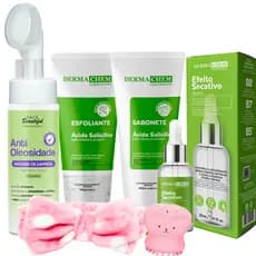 Kit limpeza de pele oleosa dermachem antioleosidade skincare
