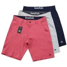 Bermuda Social de Elastano Masculina