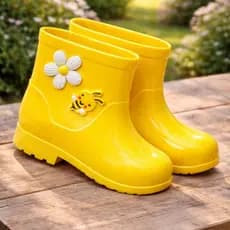 Bota Galocha Infantil Impermeável Menina