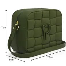 Bolsa Tiracolo Feminina Transversal Pralolla Emborrachada PVC Envio Imediato