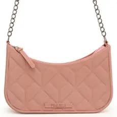 Bolsa Feminina Pralolla Baguete Emborrachada PVC Dia a Dia Viagem Praia Moda Elegante