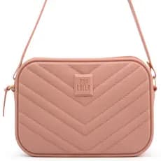 Bolsa Feminina Berlim Pralolla Tiracolo Transversal Emborrachada Alça Ajustável