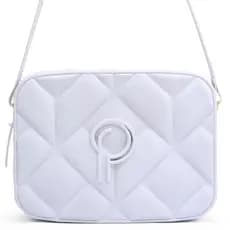 Bolsa Emborrachada Transversal Feminina Tiracolo de Ombro Modelo Virginia Pralolla