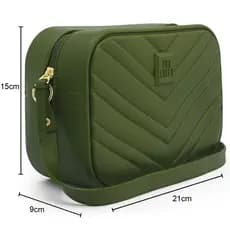 Bolsa Feminina Berlim Pralolla Emborrachada Porte Médio Transversal