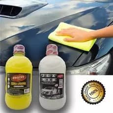 Kit com 2 produtos para proteção da pintura do automóvel cera carnaúba + Resina acrílica