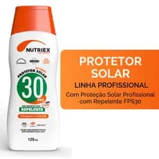 Protetor Solar Nutriex Profissional FPS 30 120ML EPI Repelente Facial Corporal Resistente a Água