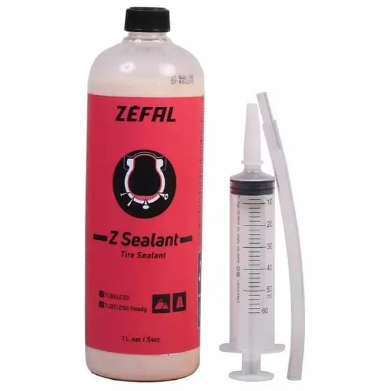 Selante Tubeless bicicleta Zefal 1 litro mtb speed road gravel com Aplicador