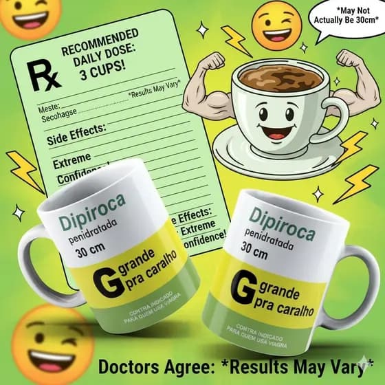 Caneca personalizada engraçada remedio dipiroc presente amigo amiga