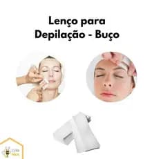 Lenço Depilação Buço Descartável TNT Furadinho
